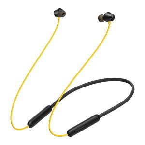 realme Buds Wireless 2 Neo with Type-C Fast Charge & Bass Boost+ Bluetooth (Yellow Black, In the Ear)